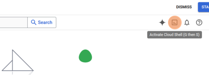 GCP Console cloud shell